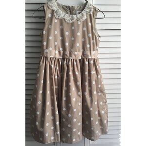 Jason Wu Beige Polka Dot Dress Size 5T